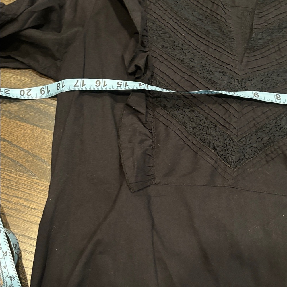 St. Roche Ruffle Long Sleeve Linde Blouse Top In black - Picture 4 of 13